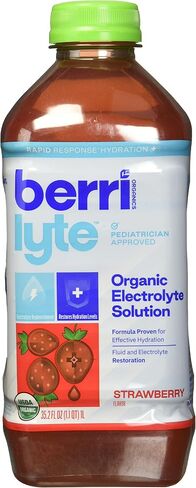 Berri Lyte Organic Strawberry Electrolyte ، 1.1 QT in Saudi Arabia