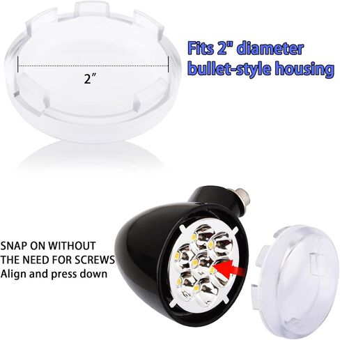 Turn Signal Lens Kit,Front/Rear Bullet Turn Signal Light Replacement Lenses Covers for Harley Sportster 883 1200/Touring Road King Electra Glide Street Glide/Softail/Dyna/V-Rod,Red,2 PCS in Saudi Arabia