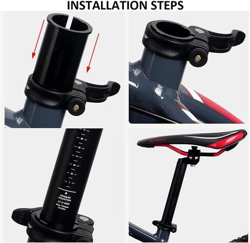 Bicycle Seatpost Shim Reducer Sleeve Bike Seat Post Adapter Converter in Saudi Arabia