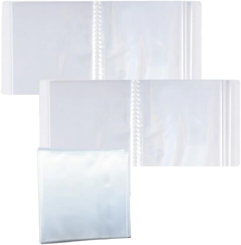 2-Pack Plastic Photo Book,Clear Cover Small Photo Album 4x6,Photo Albums Each 24 Pages Shows 48 Pictures,Postcard Album,Mini Photo Album,Baby Photo Books for 4x6 Pictures Store and Display Memories in Kuwait