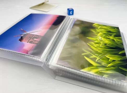 2-Pack Plastic Photo Book,Clear Cover Small Photo Album 4x6,Photo Albums Each 24 Pages Shows 48 Pictures,Postcard Album,Mini Photo Album,Baby Photo Books for 4x6 Pictures Store and Display Memories in Kuwait