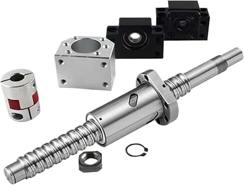 Linear Motion Ball Screw Precision Part 25mm Ball Screw SFU2505 End Machined + RM2505 Ball Nut + BK20 BF20 End Support+ Coupler 17x14mm(1850mm) in Saudi Arabia
