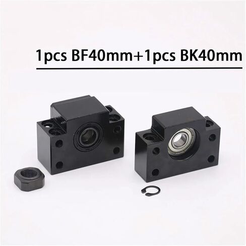 Linear Motion Ball Screw Precision Part Ball Screw Fixed Side Support Seat BK40 BF40 Ballscrew Fixed Side End Supports Sets for Parts Ball Screw in Saudi Arabia
