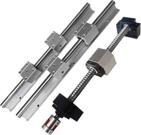 SFU1605 الكرة المسمار SFU1605 BALL المسمار أي طول+BKBF12 كتلة الدعم النهائي+1605 NUT HOUBLE+SBR16 SBR16 SBINAR RAIL SUBER+SBR16UU (SBR-200 SFU1605-265) in Saudi Arabia