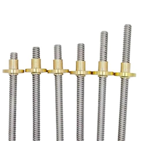 Double nut Ball Screw Control Machine 1pcs T8 Lead Screw Lead 2mm 304 Stainless Steel T8 Trapezoidal Screw and Nut(100mm) in Kuwait