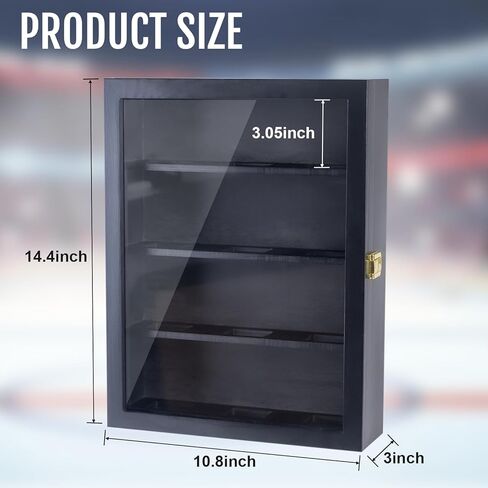 12pcs Hockey Puck Display Case,Puck Display Case,Hockey Puck Case Wall Mount,Hockey Puck Holder,Hockey Puck Display Box,Hockey Puck Shadow Box in Saudi Arabia