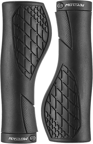 Bike Handlebar Grips,Single Lock on Bicycle Handle Bar, for BMX, Mountain, Beach Cruiser, Scooter, Folding Bike, Soft Non-Slip-Rubber Hand Grip Comfortable Ergonomic Design in Saudi Arabia