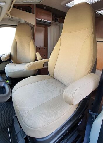 أبعاد أغطية المقاعد متوافقة مع سائق المنزل والركاب ، رقم اللون: 819 (أسود/رمادي) in Kuwait