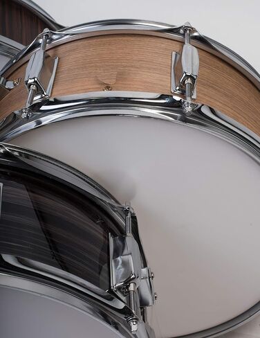 GRIFFIN Snare Drum – 14" x 5.5" (PoplarPro Edition) with Oak Wood PVC Wrap, Coated Head, 8 Tuning Lugs, Deluxe Snare Throw Off & Key in Saudi Arabia