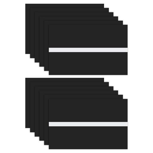 12-Pack Double Color Laser Engraving Blanks 7x11 Inch,1.3mm Thick ABS Plastic Sheet Engraved Material for Name Plate/Yard Signs/Laser Cutting/DIY Carving/Craft[Black/White] in Saudi Arabia