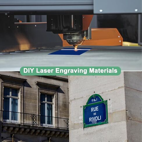 12-Pack Double Color Laser Engraving Blanks 7x11 Inch,1.3mm Thick ABS Plastic Sheet Engraved Material for Name Plate/Yard Signs/Laser Cutting/DIY Carving/Craft[Black/White] in Saudi Arabia