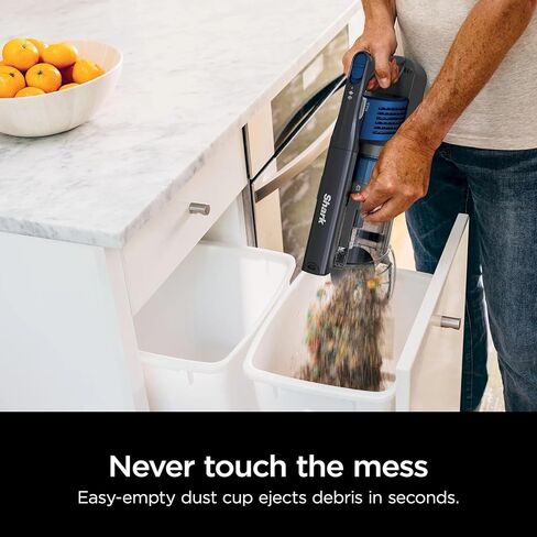 Shark WZ250 Pet Pro Cordless Stick Vacuum مع Powerfins Brushroll ، سعة XL ، فرشاة التنظيف الذاتي ، المصابيح الأمامية LED ، وقت تشغيل 40 دقيقة ، مثالي للحيوانات الأليفة ، الأزرق (متجدد) in Saudi Arabia
