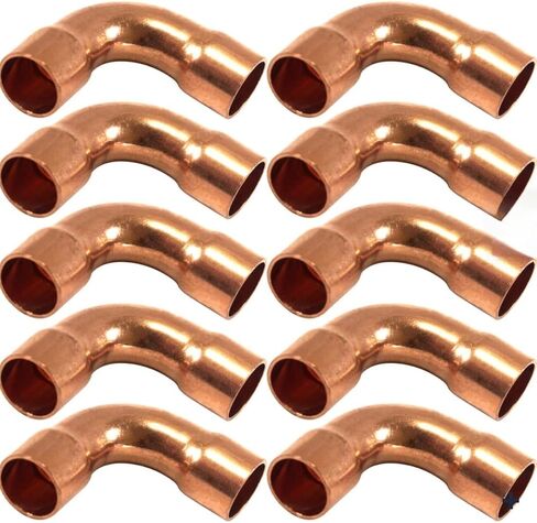 جودة HVAC Copper Fittings USA (10 Pack 3/8 Long Bell 90) in Kuwait