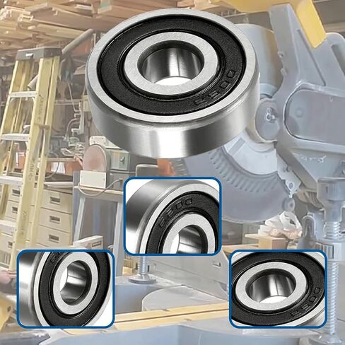 2pcs 6200-2rs الكرة تحمل مزدوجة محامل الأخدود العميقة 180200 للمضخات والتوربينات والطباعة وآلات النسيج in Saudi Arabia