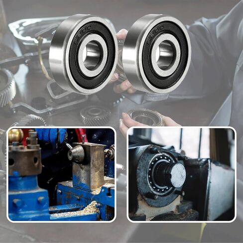 2pcs 6200-2rs الكرة تحمل مزدوجة محامل الأخدود العميقة 180200 للمضخات والتوربينات والطباعة وآلات النسيج in Saudi Arabia