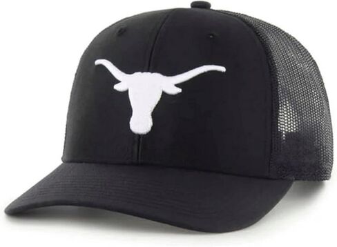 مرخص رسميًا من جامعة تكساس هات كلاسيك MVP Black/White Mesh Trucker Logo Logo Snapback البيسبول. in Saudi Arabia