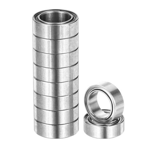 uxcell 10pcs R3ZZ Deep Groove Ball Bearings 3/16" ID x 1/2" OD x 3/16" Height Miniature Bearings Double Metal Shielded Chrome Steel Z3 Bearing for Engineering Machinery, ABEC5 in Saudi Arabia