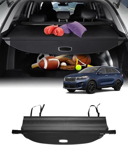 Powerty Cargo Cover for Ford Fiesta Hatchback 2011-2019 Retractable Trunk Cover Trunk Shielding Shade for Fiesta Accessories Cargo Luggage Cover No Gap (Can Withstand Load) in Saudi Arabia
