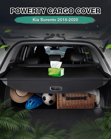Powerty Cargo Cover for Ford Fiesta Hatchback 2011-2019 Retractable Trunk Cover Trunk Shielding Shade for Fiesta Accessories Cargo Luggage Cover No Gap (Can Withstand Load) in Saudi Arabia