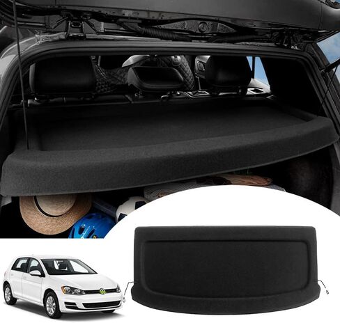 Powerty Cargo Cover for Ford Fiesta Hatchback 2011-2019 Retractable Trunk Cover Trunk Shielding Shade for Fiesta Accessories Cargo Luggage Cover No Gap (Can Withstand Load) in Saudi Arabia