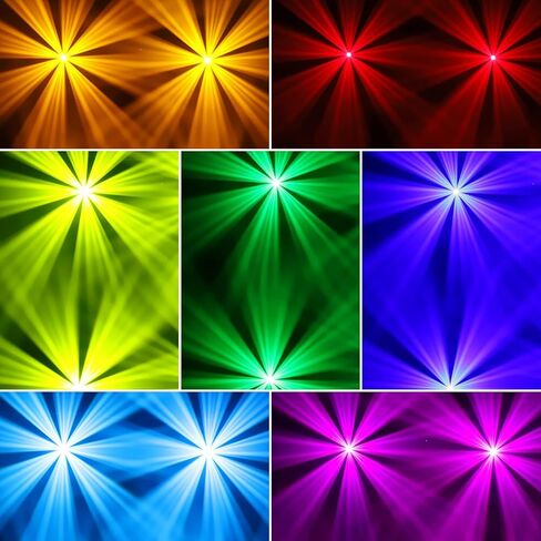 Moving Head Stage Lights 120W LED DJ Lights 8 Gobos 8 Colors Infinite Rotating 8-Facet Prisms Sound Sound Dmx Control for Party Live Show Christmas in Kuwait