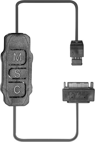 وحدة تحكم MINI ARGB ، وحدة تحكم 3-RGB 5V ، وضع الضوء المدمج ، وحدة تحكم RGB Power RGB SATA للوحة الضوء ، الشريط الفاتح ، مروحة الكمبيوتر ، المبرد المبرد بالماء/الهواء (أسود) in Kuwait