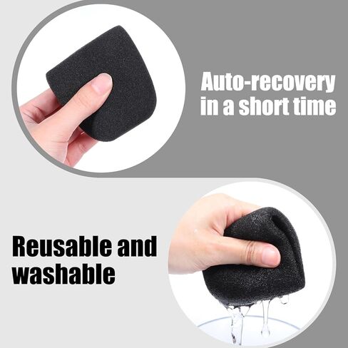 غطاء ميكروفون 2pcs ، الزجاج الأمامي للميكروفون الرغوي ، غطاء الميكروفون الأسود للميكروفونات المحمولة باليد ، المكثف وجميع الميكروفونات من نوع الكرة in Kuwait