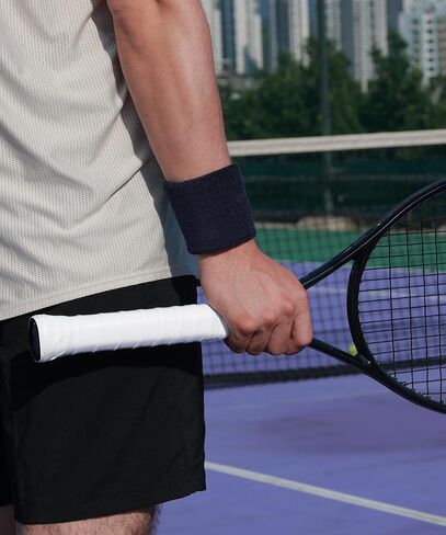 8 Pack Tennis Racket Grip Tape - Tacky Overgrip Non-Slip Sweat-Absorbing Cushion Wrap for Tennis, Pickleball, Badminton, Golf, Baseball, Bat, Universal Grip Tape in Kuwait
