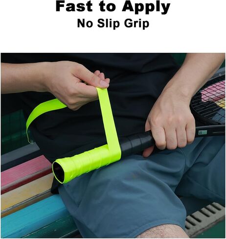 8 Pack Tennis Racket Grip Tape - Tacky Overgrip Non-Slip Sweat-Absorbing Cushion Wrap for Tennis, Pickleball, Badminton, Golf, Baseball, Bat, Universal Grip Tape in Kuwait
