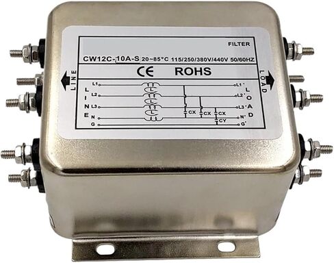 CW12C 10 20 30A S POWER POWER FILTER ثلاثية الأسلاك AC 380V (CW12C-10A-STHREE-PHASEFOUR-WIR) in Saudi Arabia