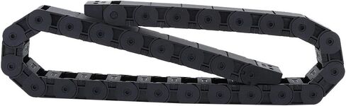 1 Meter R38 Black Nylon Cable Mechanical Transmission Drag Chain Wire Carrier for 3D Printer CNC Machine 18x25mm in Saudi Arabia