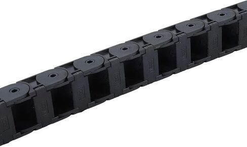 1 Meter R38 Black Nylon Cable Mechanical Transmission Drag Chain Wire Carrier for 3D Printer CNC Machine 18x25mm in Saudi Arabia