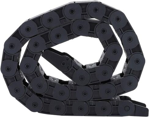 1 Meter R38 Black Nylon Cable Mechanical Transmission Drag Chain Wire Carrier for 3D Printer CNC Machine 18x25mm in Saudi Arabia