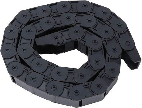 1 Meter R38 Black Nylon Cable Mechanical Transmission Drag Chain Wire Carrier for 3D Printer CNC Machine 18x25mm in Saudi Arabia