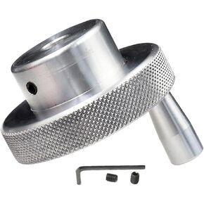 فتحة عجلات اليد من سبيكة الألومنيوم 8-25 ملم العجلة المعدنية 80 ملم OD مع مقبض الدوران مع البراغي و المفارق وجعها لتوضيح مخرطة مخرطة منصة CNC (80 مم*ملم) in Kuwait