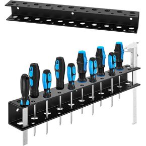 Screwdriver Organizer Wall Mount,Heavy Duty Metal Utility Storage Rack for Screwdrivers Calipers Small Tools,Screw Driver Holder Suitable Garages Homes Workshops Sheds(1PC) in Saudi Arabia