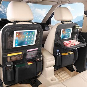 منظم المقعد الخلفي للسيارات، 2 قطعة من حصيرة تنظيم الأغراض بالمقعد الخلفي مع حامل طاولة للأطفال الصغار، إكسسوارات السفر in Kuwait