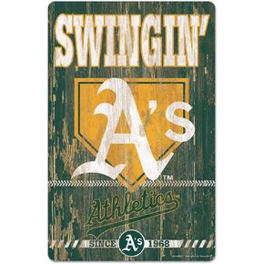 MLB Oakland Athletics 11-By-17-Inch Killen Print Wood Sign in Saudi Arabia