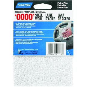 Norton 01726 Synthetic Steel Wool, White, 2-Pack, White, 4-3/8&quot x 5-1/2&quot in Saudi Arabia