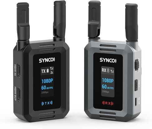 Synco اللاسلكي نظام نقل الفيديو HDMI ، Xvision 1080p 60fps HD مرسل ومستقبل مع إخراج HDMI مزدوج وتوصل إلى 0.04S الكمون 984f in Saudi Arabia