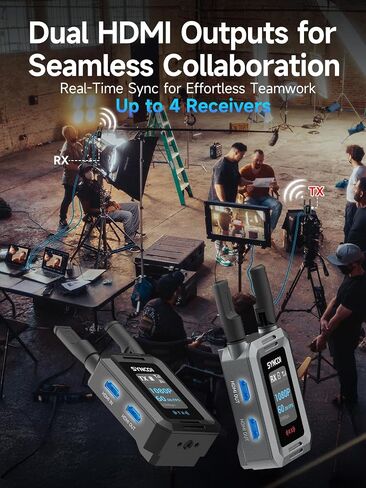 Synco اللاسلكي نظام نقل الفيديو HDMI ، Xvision 1080p 60fps HD مرسل ومستقبل مع إخراج HDMI مزدوج وتوصل إلى 0.04S الكمون 984f in Saudi Arabia