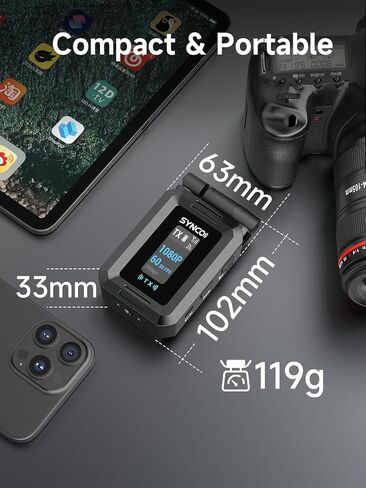 Synco اللاسلكي نظام نقل الفيديو HDMI ، Xvision 1080p 60fps HD مرسل ومستقبل مع إخراج HDMI مزدوج وتوصل إلى 0.04S الكمون 984f in Saudi Arabia