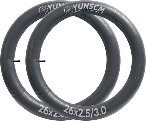 2-PCS 26" Fat Tire Tubes 26x2.5 26x3.0 AV Schrader Valve 26" Fat Bike Tubes Compatible with 26 X 2.50 26 X 2.60 26 X 2.80 26 X 3.0 Electric Bike Fat Tire Tubes in Saudi Arabia