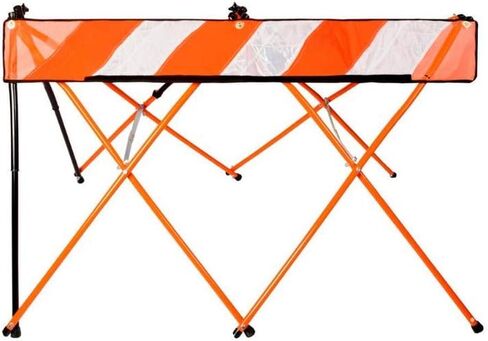Safety Barricade, Portable Expanding Security Barrier, 5 Feet, Orange in Saudi Arabia