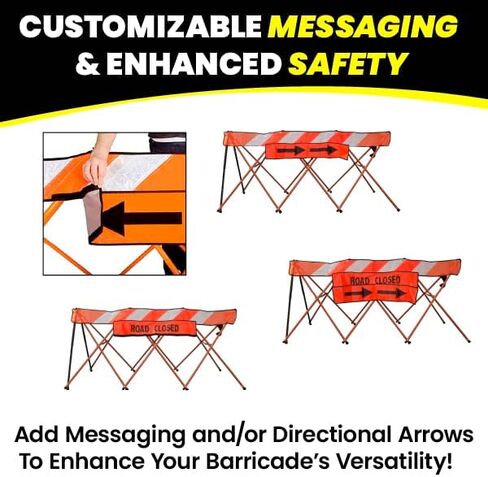 Safety Barricade, Portable Expanding Security Barrier, 5 Feet, Orange in Saudi Arabia