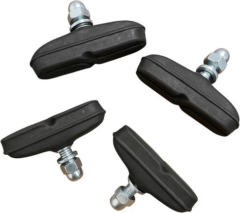 Premium All-Weather Bike Brake Pads-Powerful Anti-Slip Braking in Rain or Dry, Long-Lasting Rubber Replacement for MTB, BMX, and Road Bicycles- Easy to Install, Durable Bicycle Brake Shoes in Saudi Arabia