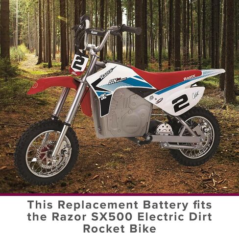 Alveytech 36 Volt Lead Lead Acid Battery Pack for Razor SX500 Dirt Rocket Bike (12 AH ، مع تسخير) - مجموعة بديلة من 3 بطاريات AGM قابلة لإعادة الشحن مع تسخير الأسلاك in Kuwait