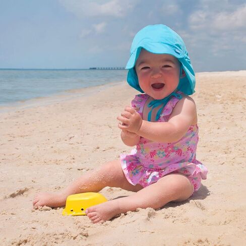 i play. Toddler Flap Sun Protection Swim Hat, Navy, 2T-4T in Saudi Arabia