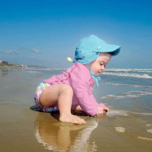 i play. Toddler Flap Sun Protection Swim Hat, Navy, 2T-4T in Saudi Arabia