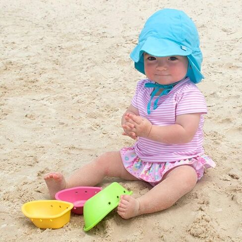 i play. Toddler Flap Sun Protection Swim Hat, Navy, 2T-4T in Saudi Arabia